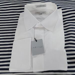 IKE EVENING BY IKE BEHAR SLIM FIT TUXEDO SHIRT.